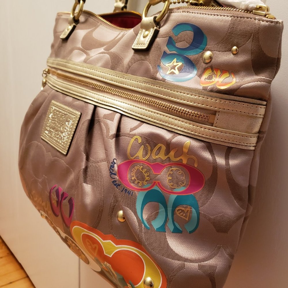 Coach Poppy Multi-Color Shoulder Bag NWT